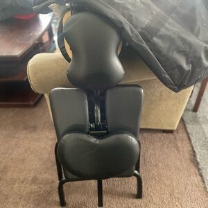 Black Portable Massage Chair/ Portable Tattoo Chair
